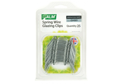 ALM Spring Wire Glazing 'W' Clips for Greenhouses x 25 (GH011)